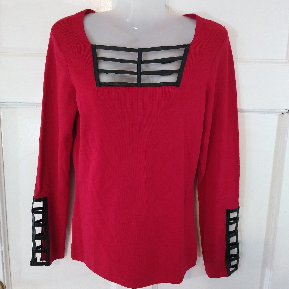RADZOLI GOTHIC Top CAGE CUTOUT Y2K 2000s Cyber L